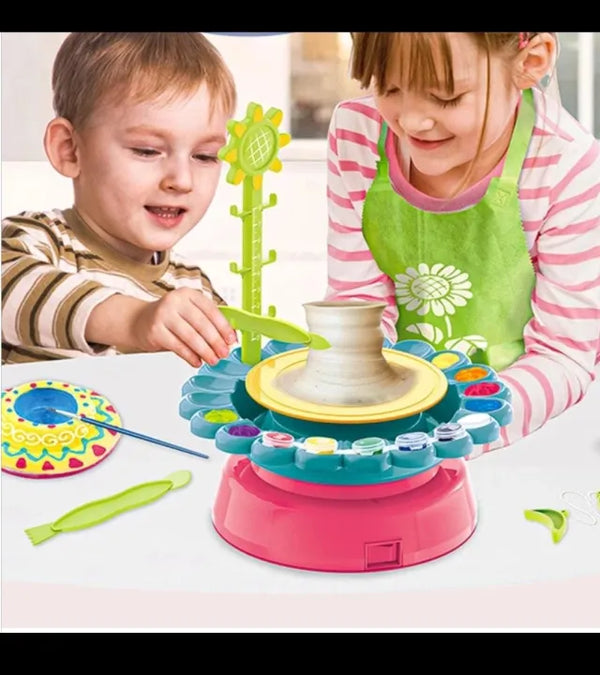 Sunflower Pottery Wheel Machine Clay Kit for Kids