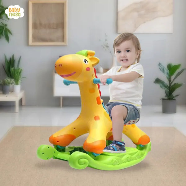 Rockin' riding giraffe