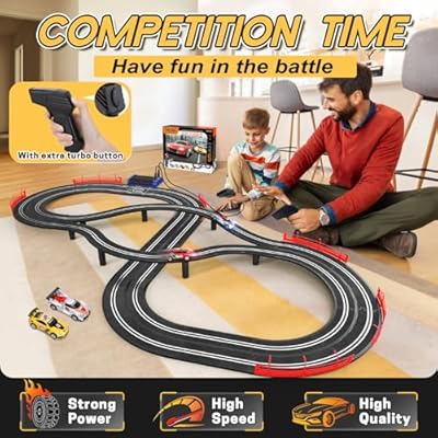 Ignite the Thrill of Speed with the Track Racing 2-in-1 Launcher + 4 Toy Cars!
