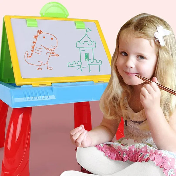 3 in 1 Learn and Interactive Activity Desk Projector learning table For Kids