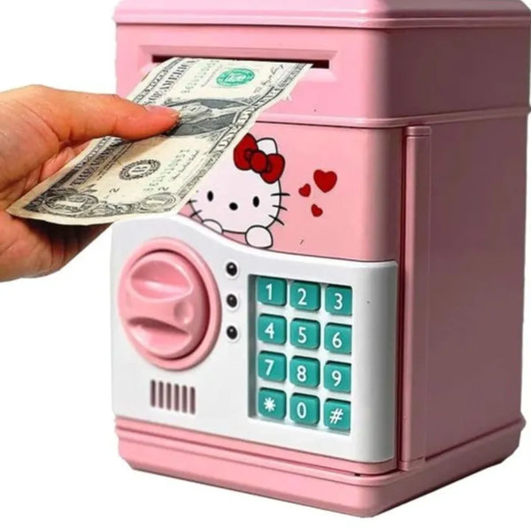 Mini ATM Machine, Money Bank Cash Coins Saving Box for Kids