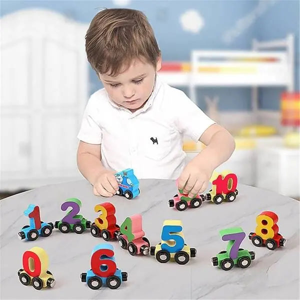 Premium Educational Wooden Digital Train Set