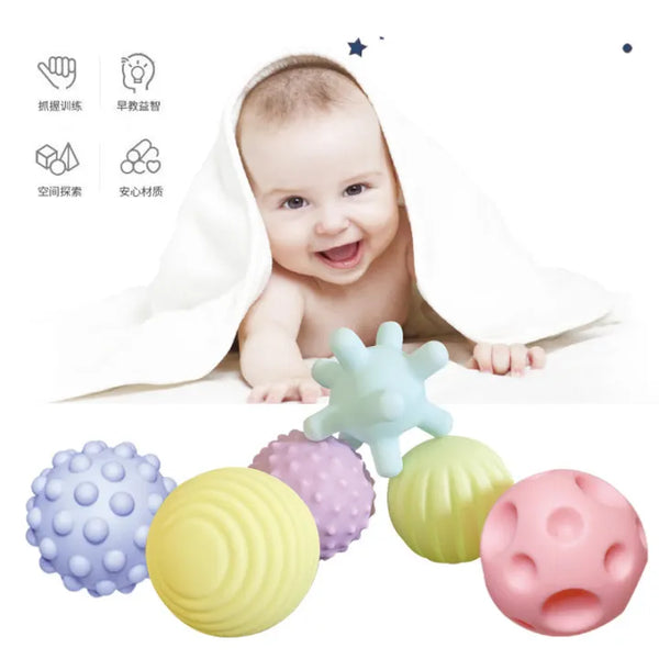 Touchball Sensory Play Balls for Babies & Toddlers - Soft, Textured, and Educational