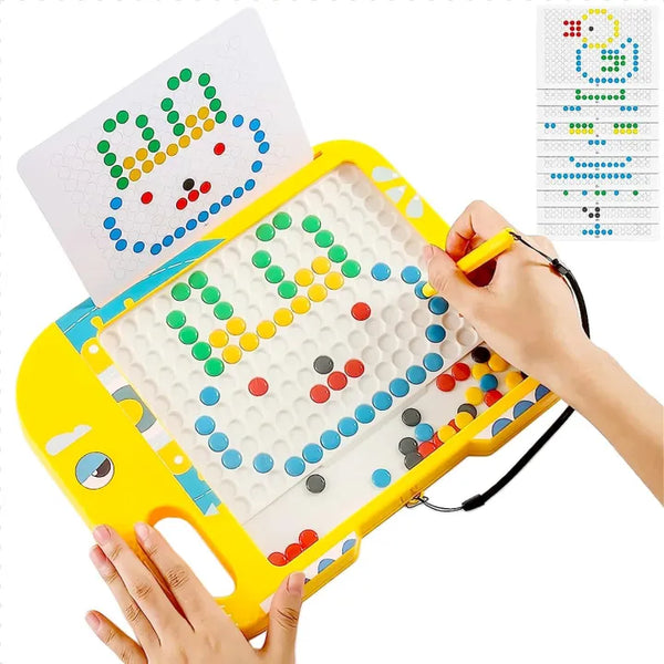 Magnetic Dot Board for Kids, Magnetic Drawing Board, Magnetic Learning Board for Toddler Kids