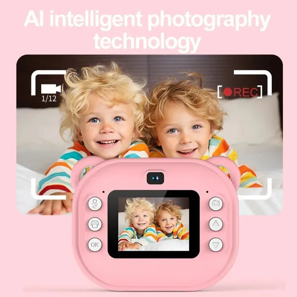 Kids Digital Instant Print Camera – Fun Toy Camera with Thermal Printing