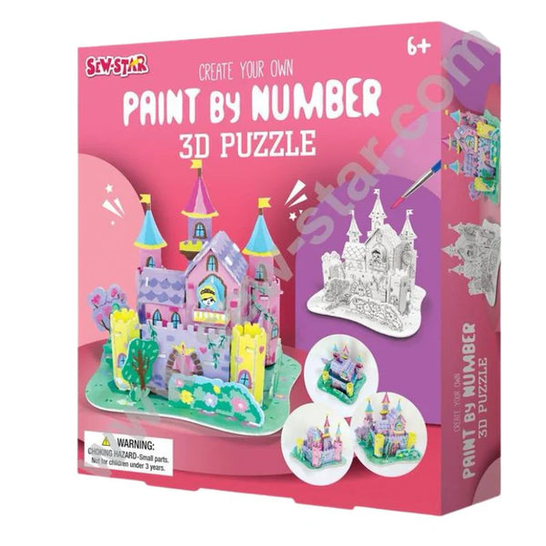Paint by Number 3D Puzzle!