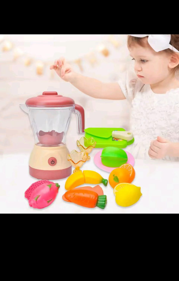 Toy Juicer Blender & Play Food Set | Pretend Kitchen Fun