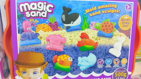 Magic Sand - Mold Amazing Sand Sculpts! Never Dries Out!