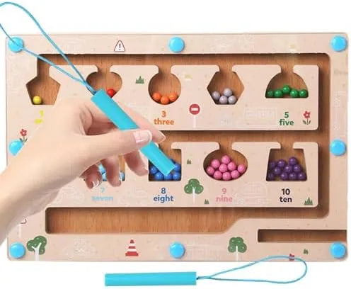 magnetic bead maze puzzle