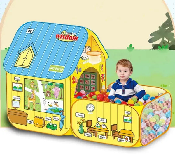 Big Tent House For Kids Tent Series Pop Up Pretend Play House with 50 free balls
