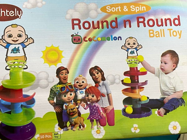Cocomelon Round n Round Ball Toy - Sort & Spin Ball Drop Activity