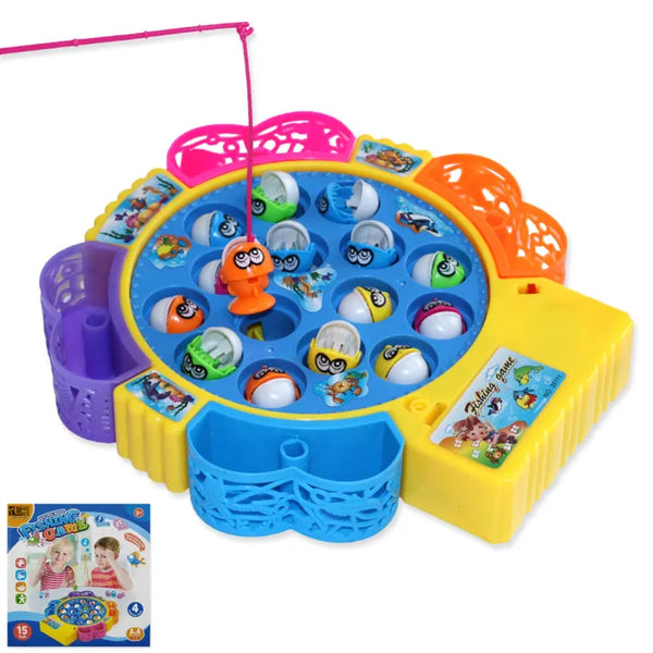 Rotating Electric Fishing Game Toy with Music - Interactive & Educational Fun for Kids